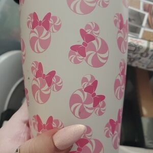 Pink Peppermint Minnie Mouse Tumbler